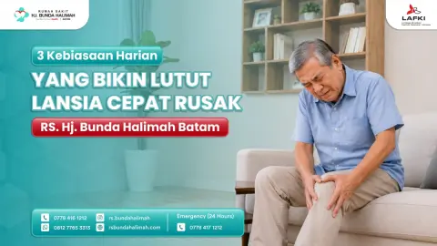3 Kebiasaan Harian yang Bikin Lutut Lansia Cepat Rusak